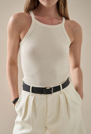 01 Singlet in Cream