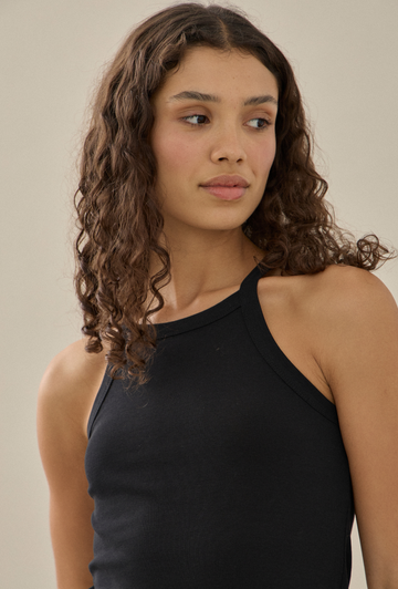 01 Singlet Mini Dress in Black
