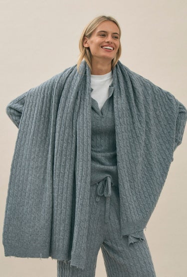 Cashmere Wrap in Grey