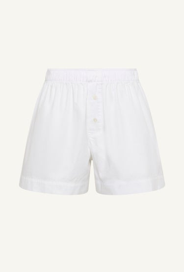 Cotton Boxer Shorts in White