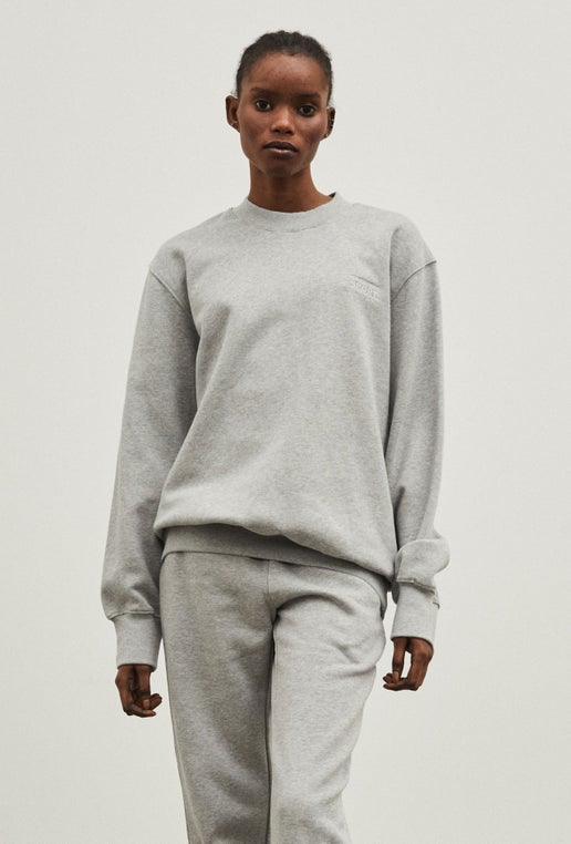 Crew Neck Sweatshirt in Grey