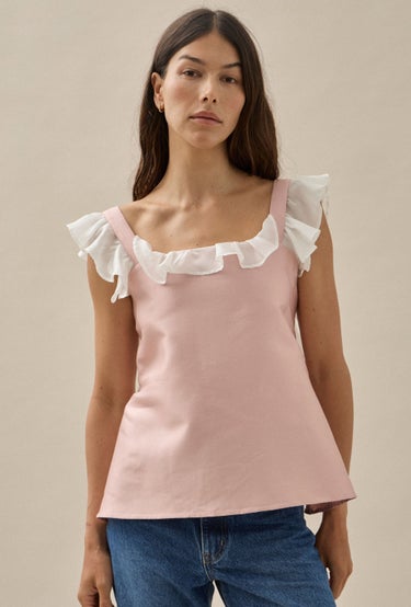 Dancing In The Sky Top in Pink