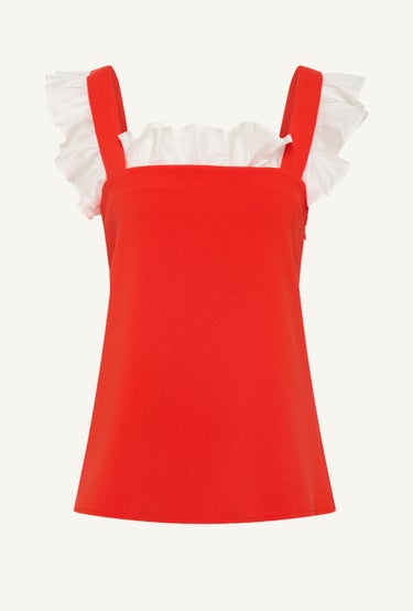 Dancing In The Sky Top in White