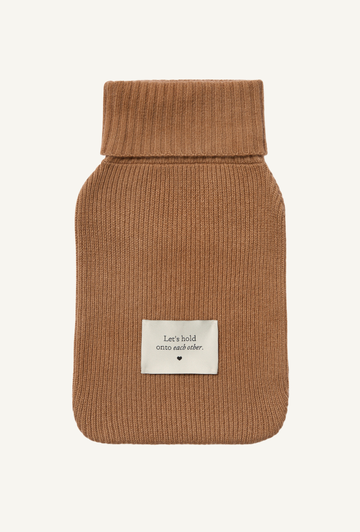 Cashmere Hot Water Bottle Cover in White