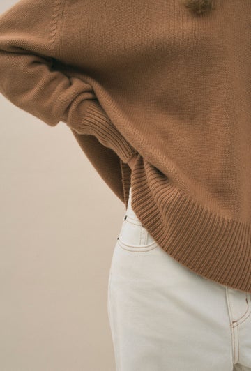Just Between Us Sweater in White
