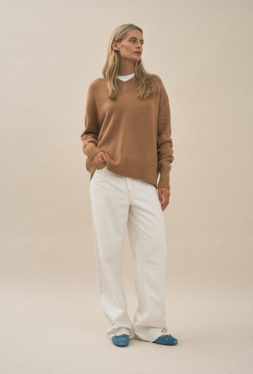 Just Between Us Sweater in White