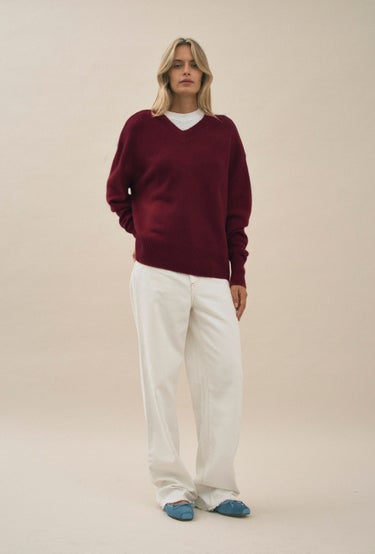 Just Between Us Sweater in White