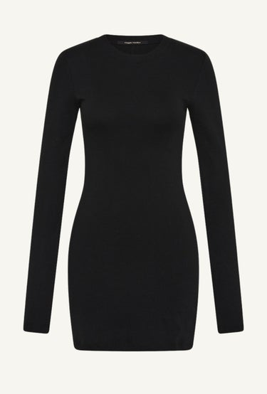 Long Sleeve Mini Dress in Black