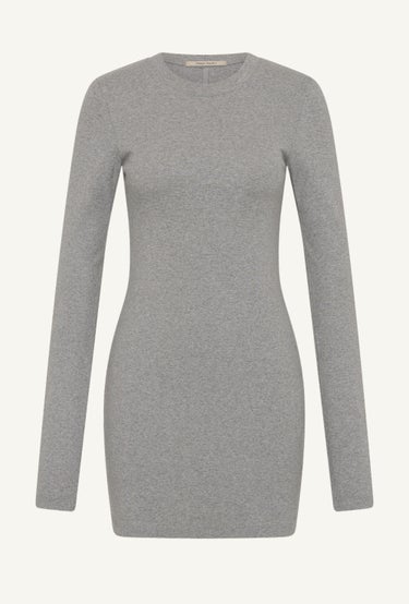 Long Sleeve Mini Dress in Grey