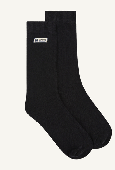 Marilyn Socks Crew in Black