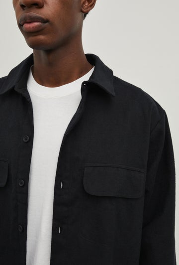 Mens Shacket in Black | Maggie Marilyn