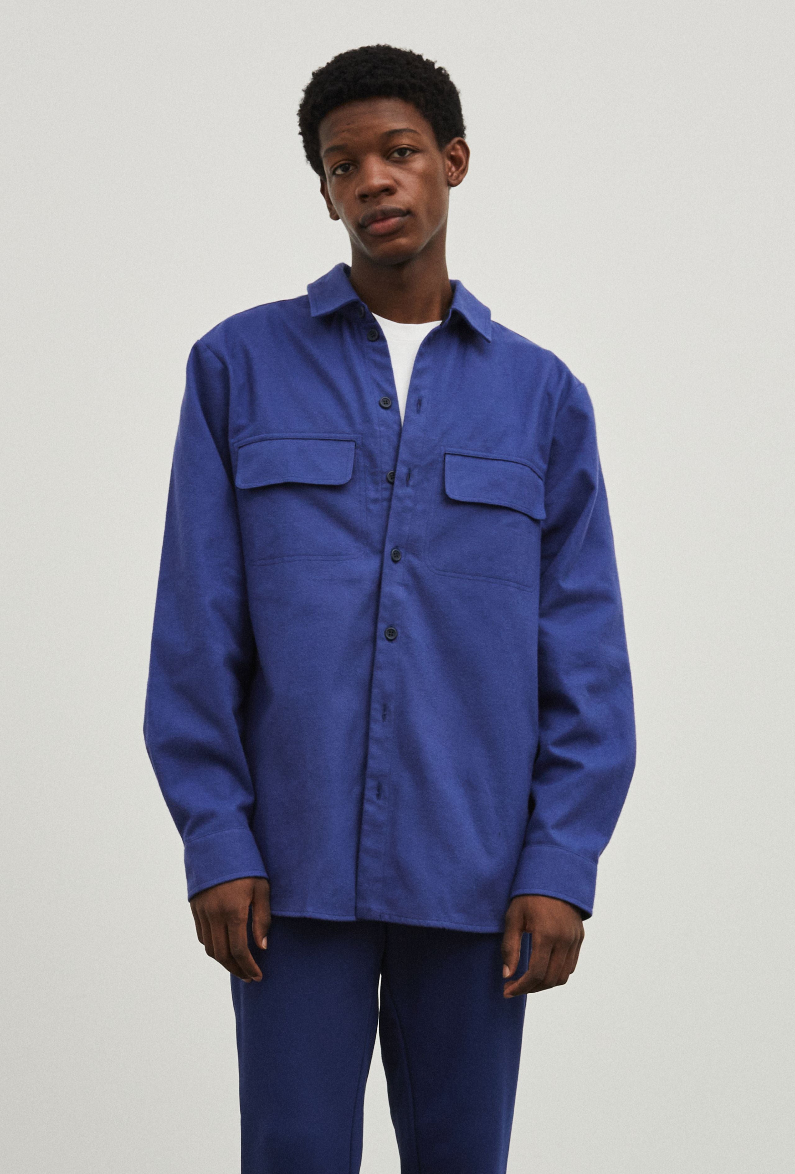 Mens outlet blue shacket
