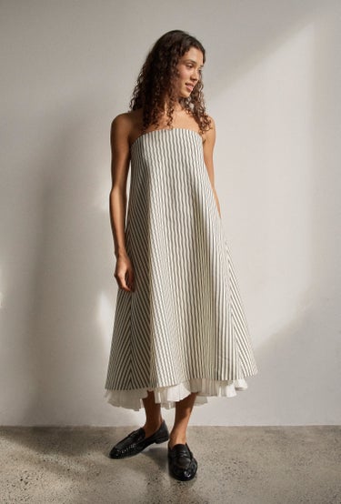 Pillar Of Strength Dress in White