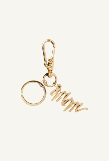 Signature Keychain in White
