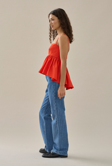 Stay For Dinner Top in White