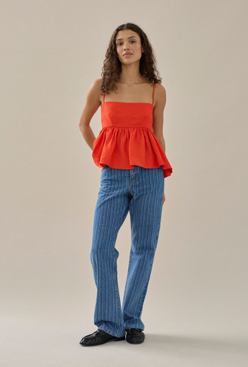 Stay For Dinner Top in White
