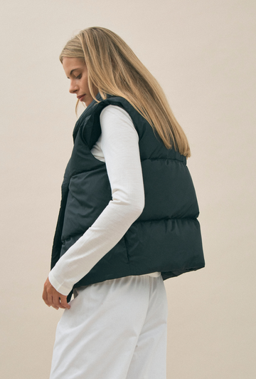 The Beyond Puffer Vest in Black