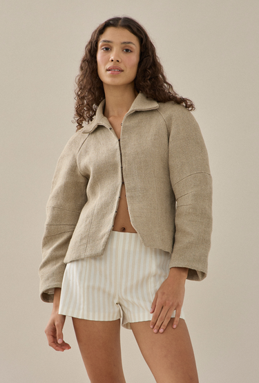The Years Are Short Jacket in Brown