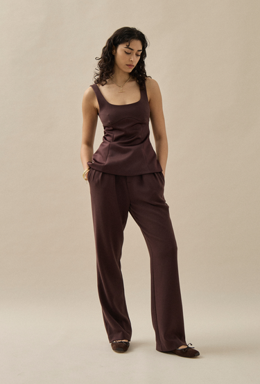 Tuxedo Pant in White