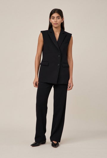 Tuxedo Vest in Black