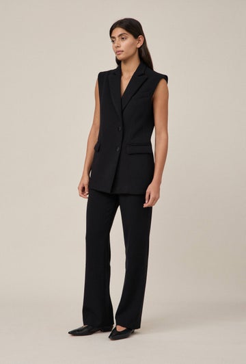 Tuxedo Vest in Black