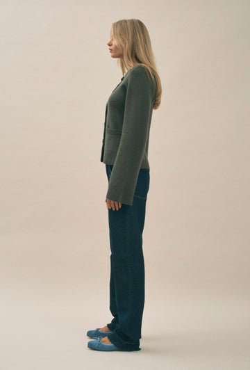 Weekend In Georgia Cardigan in Green