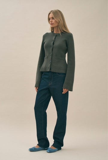Weekend In Georgia Cardigan in Green