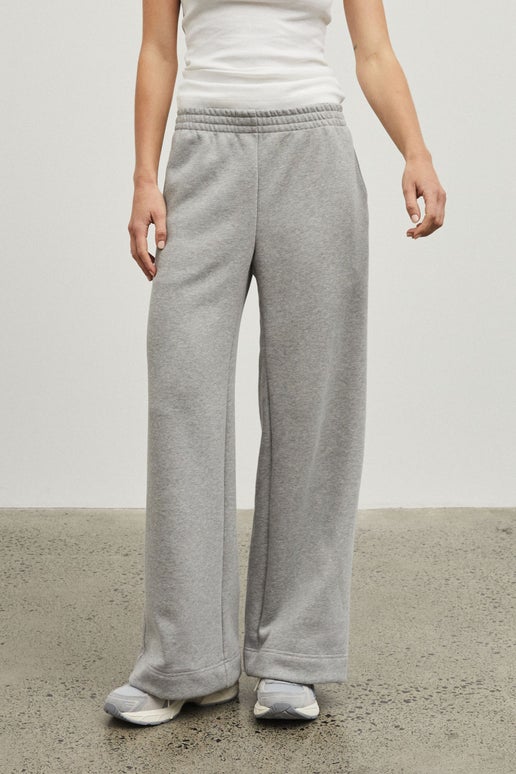 Wide Leg Track Pant in Grey Maggie Marilyn