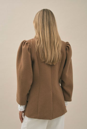 You Lift Me Higher Cashmere Jacket in White