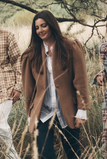 You Lift Me Higher Cashmere Jacket in White